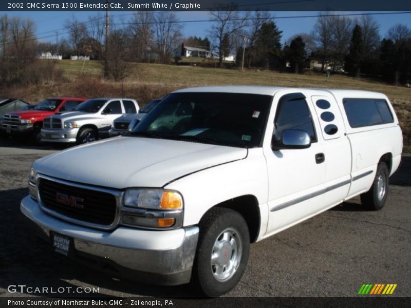 Summit White / Graphite 2002 GMC Sierra 1500 Extended Cab