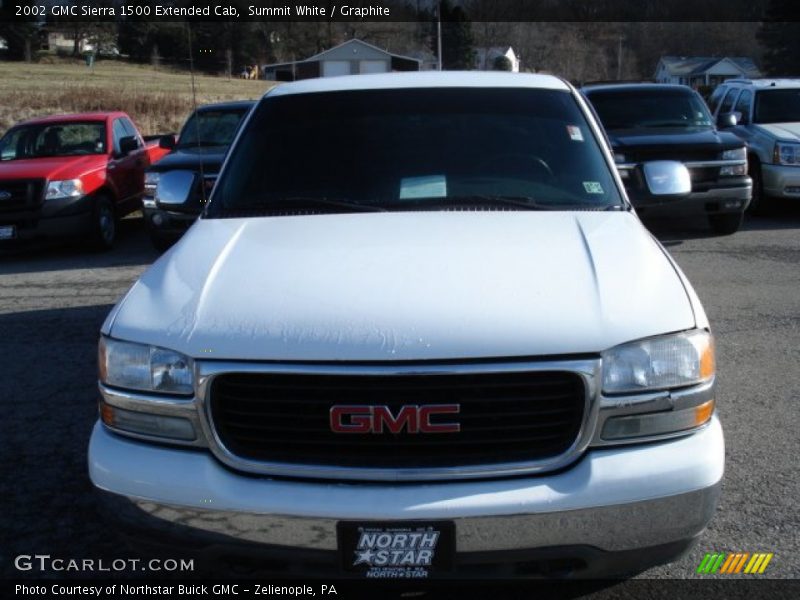 Summit White / Graphite 2002 GMC Sierra 1500 Extended Cab