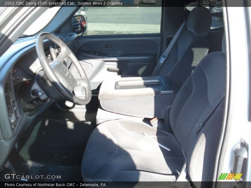 Summit White / Graphite 2002 GMC Sierra 1500 Extended Cab