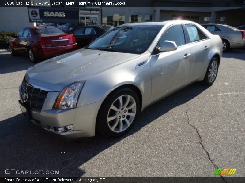 Light Platinum / Cashmere/Cocoa 2008 Cadillac CTS 4 AWD Sedan