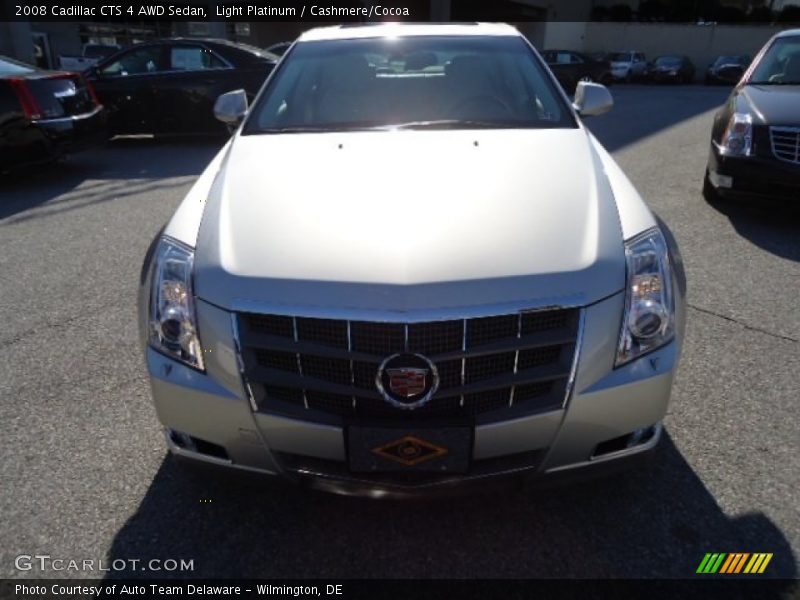 Light Platinum / Cashmere/Cocoa 2008 Cadillac CTS 4 AWD Sedan