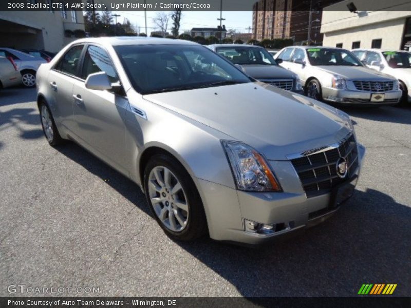 Light Platinum / Cashmere/Cocoa 2008 Cadillac CTS 4 AWD Sedan