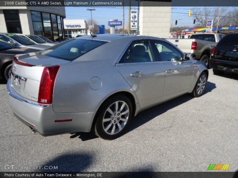 Light Platinum / Cashmere/Cocoa 2008 Cadillac CTS 4 AWD Sedan