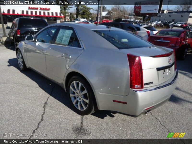 Light Platinum / Cashmere/Cocoa 2008 Cadillac CTS 4 AWD Sedan