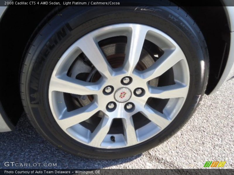 Light Platinum / Cashmere/Cocoa 2008 Cadillac CTS 4 AWD Sedan