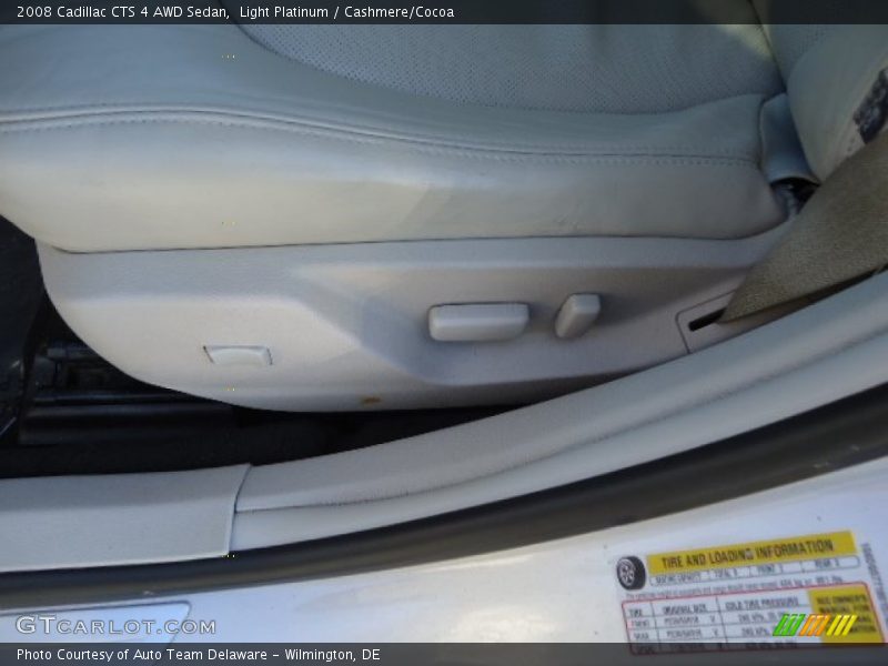 Light Platinum / Cashmere/Cocoa 2008 Cadillac CTS 4 AWD Sedan