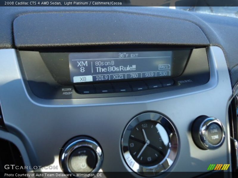 Light Platinum / Cashmere/Cocoa 2008 Cadillac CTS 4 AWD Sedan