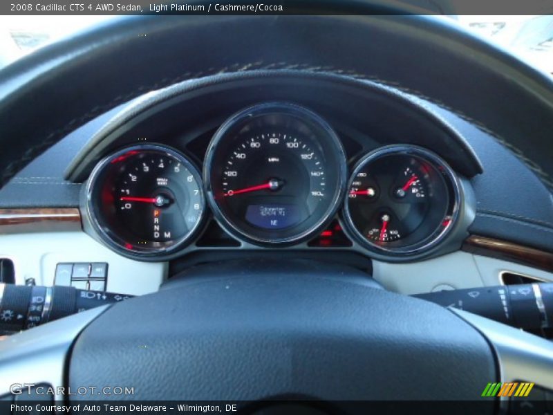 Light Platinum / Cashmere/Cocoa 2008 Cadillac CTS 4 AWD Sedan