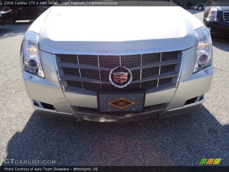 Light Platinum / Cashmere/Cocoa 2008 Cadillac CTS 4 AWD Sedan