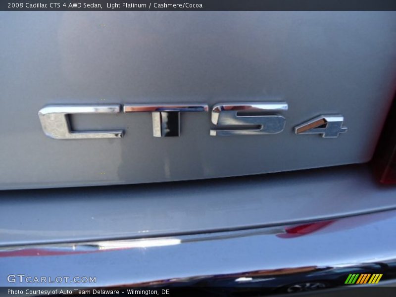 Light Platinum / Cashmere/Cocoa 2008 Cadillac CTS 4 AWD Sedan
