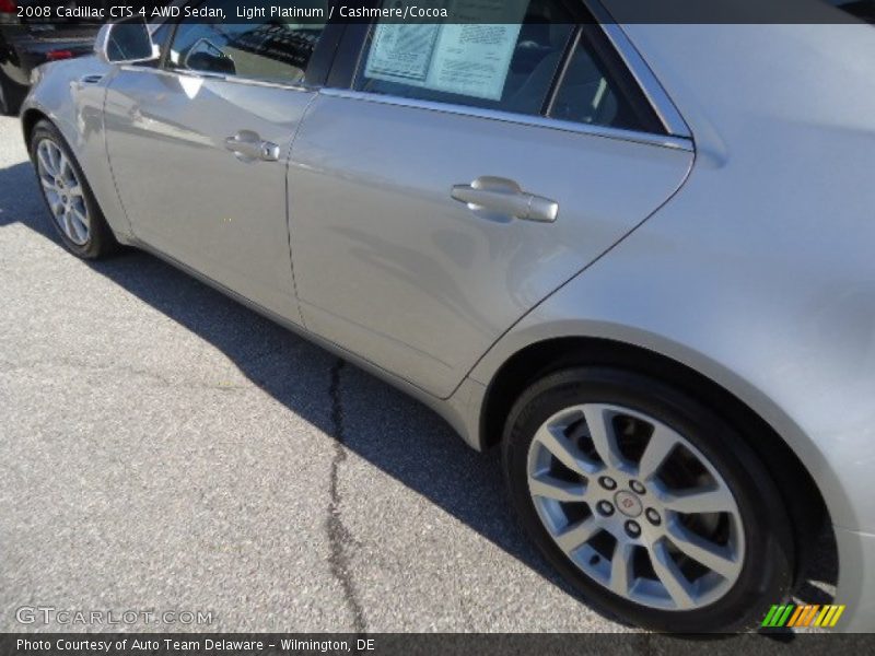 Light Platinum / Cashmere/Cocoa 2008 Cadillac CTS 4 AWD Sedan