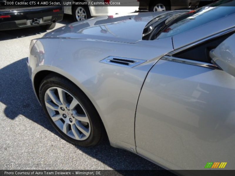 Light Platinum / Cashmere/Cocoa 2008 Cadillac CTS 4 AWD Sedan