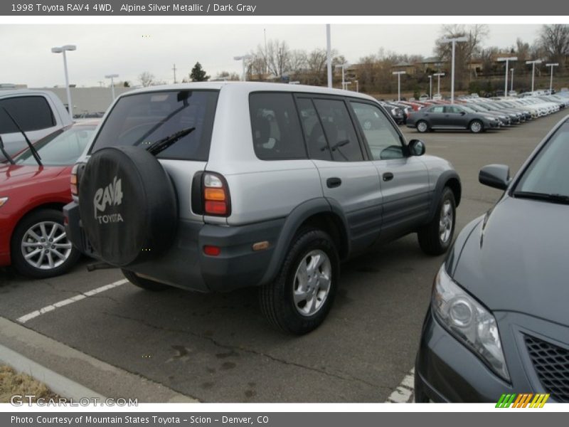 Alpine Silver Metallic / Dark Gray 1998 Toyota RAV4 4WD