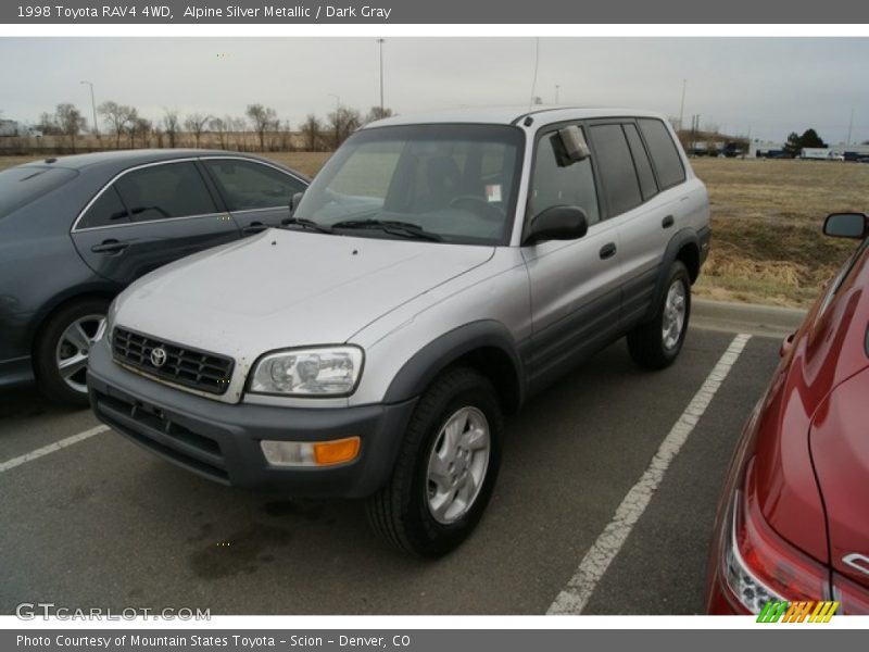 Alpine Silver Metallic / Dark Gray 1998 Toyota RAV4 4WD