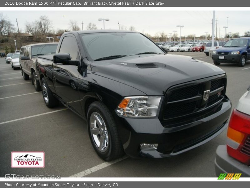 Brilliant Black Crystal Pearl / Dark Slate Gray 2010 Dodge Ram 1500 R/T Regular Cab