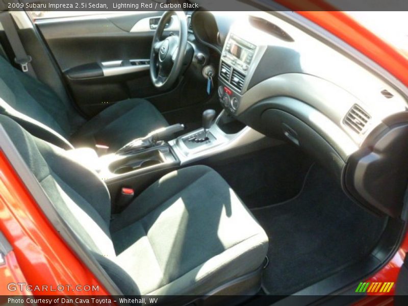 Lightning Red / Carbon Black 2009 Subaru Impreza 2.5i Sedan