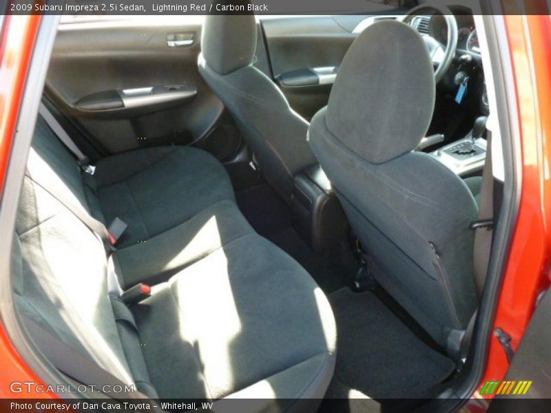 Lightning Red / Carbon Black 2009 Subaru Impreza 2.5i Sedan