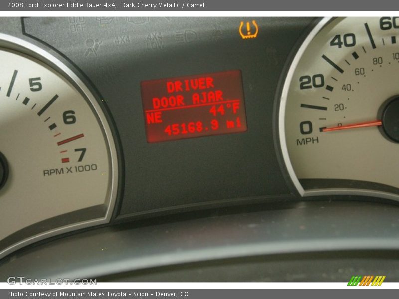 Dark Cherry Metallic / Camel 2008 Ford Explorer Eddie Bauer 4x4