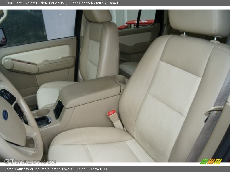 Dark Cherry Metallic / Camel 2008 Ford Explorer Eddie Bauer 4x4