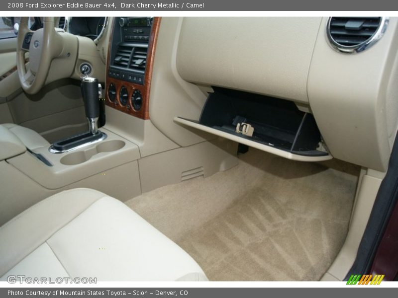 Dark Cherry Metallic / Camel 2008 Ford Explorer Eddie Bauer 4x4