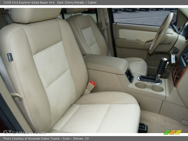 Dark Cherry Metallic / Camel 2008 Ford Explorer Eddie Bauer 4x4