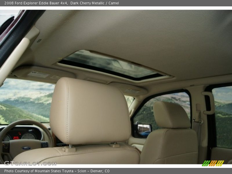 Dark Cherry Metallic / Camel 2008 Ford Explorer Eddie Bauer 4x4