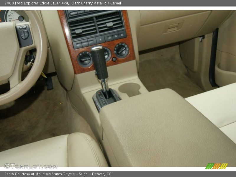 Dark Cherry Metallic / Camel 2008 Ford Explorer Eddie Bauer 4x4