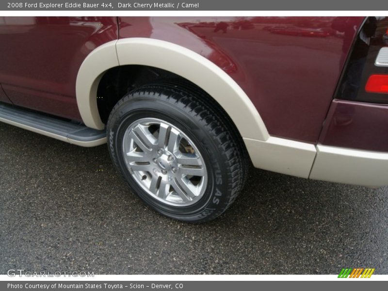 Dark Cherry Metallic / Camel 2008 Ford Explorer Eddie Bauer 4x4