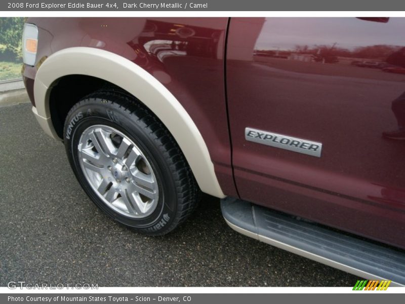 Dark Cherry Metallic / Camel 2008 Ford Explorer Eddie Bauer 4x4