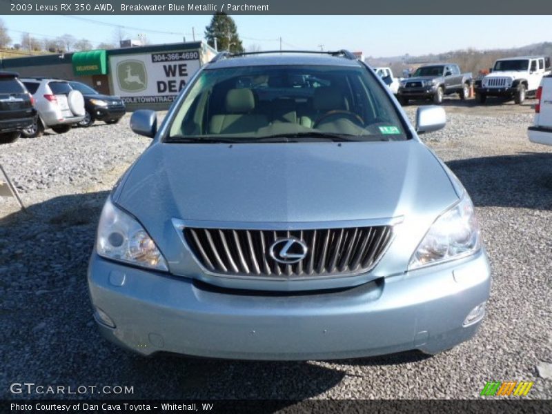 Breakwater Blue Metallic / Parchment 2009 Lexus RX 350 AWD