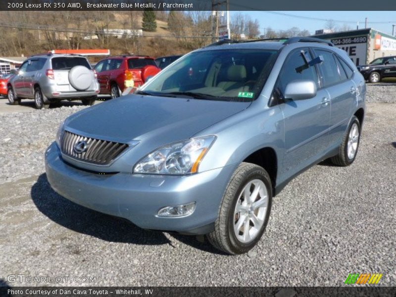 Breakwater Blue Metallic / Parchment 2009 Lexus RX 350 AWD
