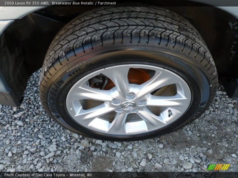 Breakwater Blue Metallic / Parchment 2009 Lexus RX 350 AWD