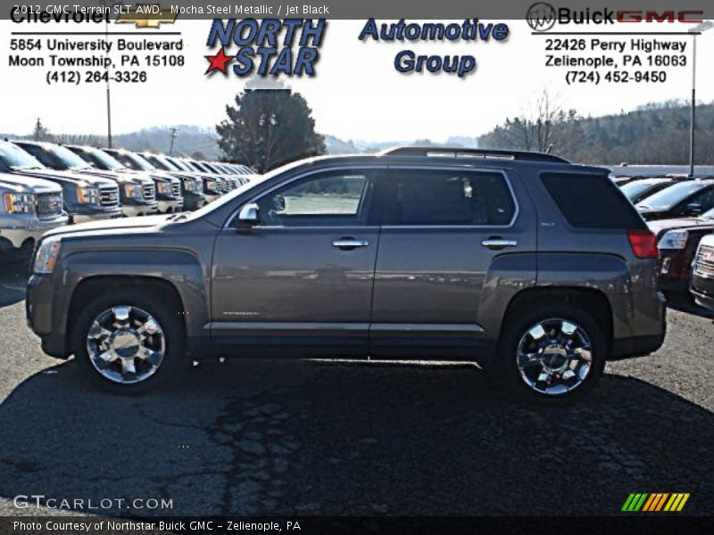 Mocha Steel Metallic / Jet Black 2012 GMC Terrain SLT AWD