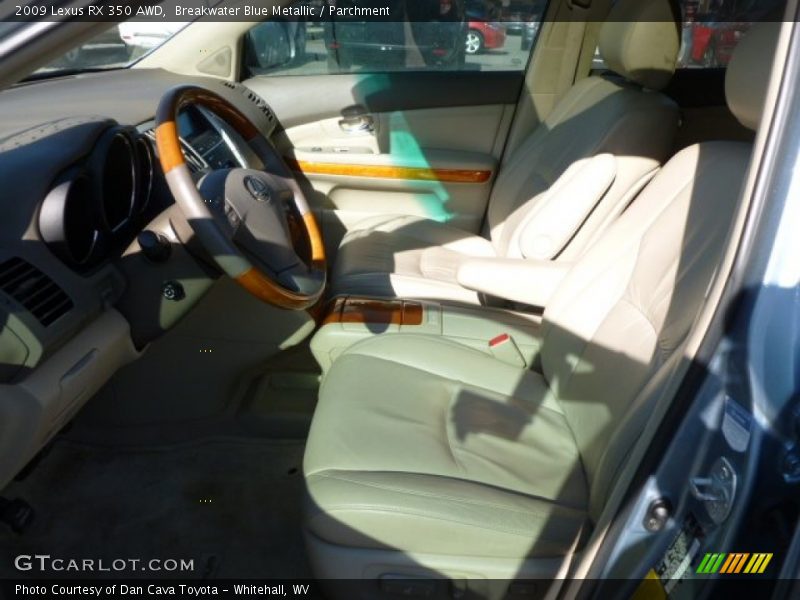 Breakwater Blue Metallic / Parchment 2009 Lexus RX 350 AWD