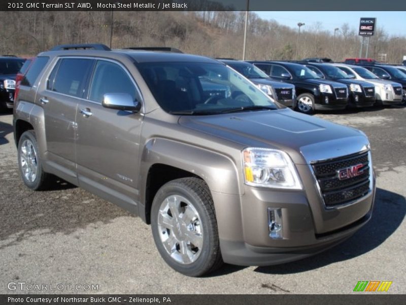 Mocha Steel Metallic / Jet Black 2012 GMC Terrain SLT AWD