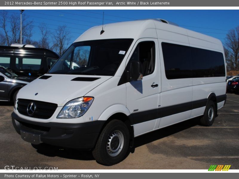Arctic White / Black Leatherette 2012 Mercedes-Benz Sprinter 2500 High Roof Passenger Van
