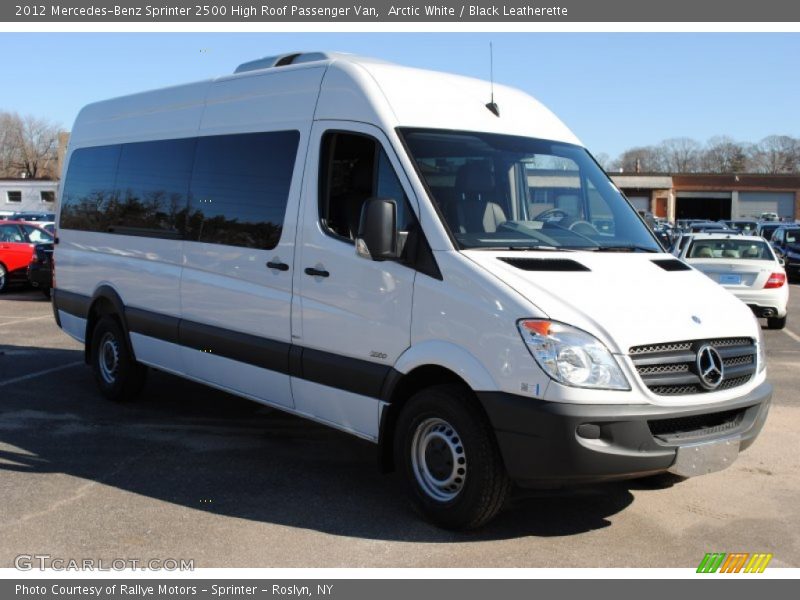 Arctic White / Black Leatherette 2012 Mercedes-Benz Sprinter 2500 High Roof Passenger Van