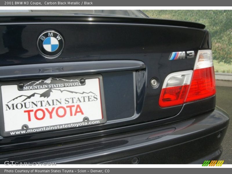 Carbon Black Metallic / Black 2001 BMW M3 Coupe