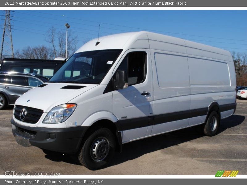 Front 3/4 View of 2012 Sprinter 3500 High Roof Extended Cargo Van