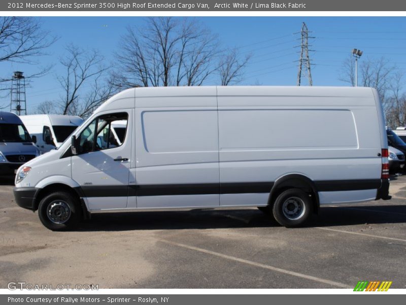  2012 Sprinter 3500 High Roof Extended Cargo Van Arctic White