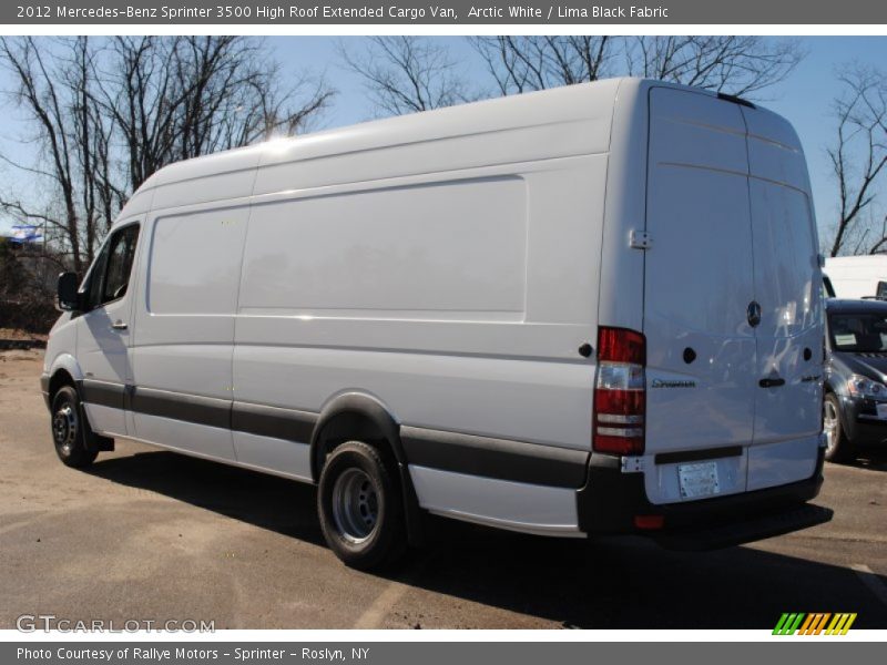 Arctic White / Lima Black Fabric 2012 Mercedes-Benz Sprinter 3500 High Roof Extended Cargo Van