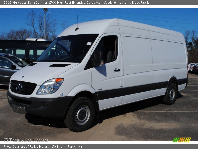 Front 3/4 View of 2012 Sprinter 2500 High Roof Extended Cargo Van