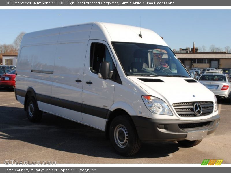 Arctic White / Lima Black Fabric 2012 Mercedes-Benz Sprinter 2500 High Roof Extended Cargo Van