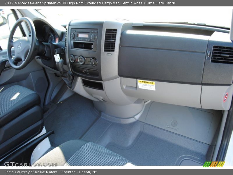 Arctic White / Lima Black Fabric 2012 Mercedes-Benz Sprinter 2500 High Roof Extended Cargo Van