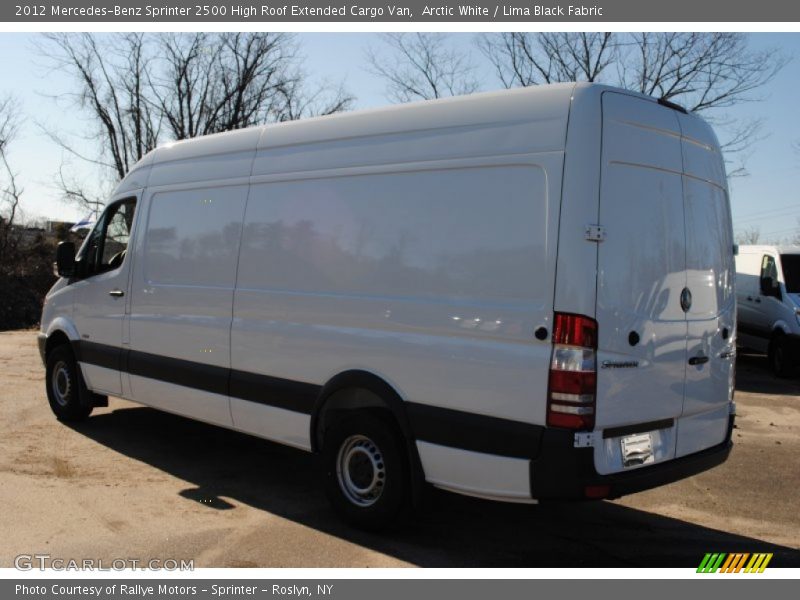 Arctic White / Lima Black Fabric 2012 Mercedes-Benz Sprinter 2500 High Roof Extended Cargo Van