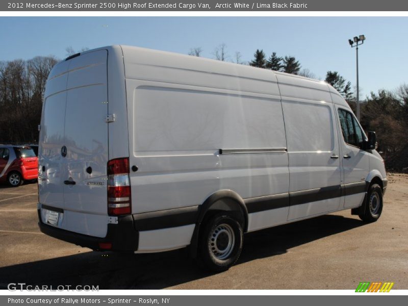 Arctic White / Lima Black Fabric 2012 Mercedes-Benz Sprinter 2500 High Roof Extended Cargo Van