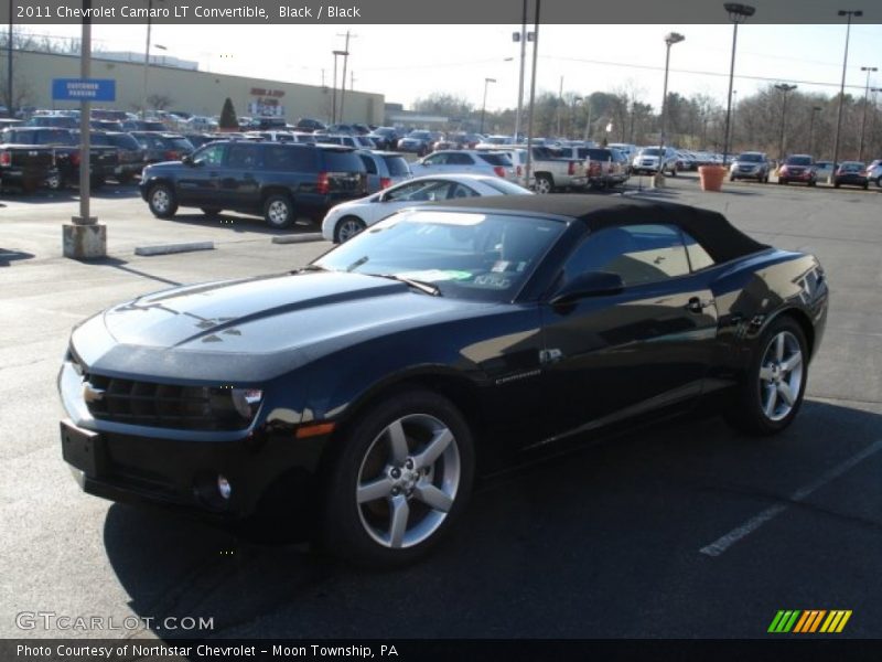 Black / Black 2011 Chevrolet Camaro LT Convertible