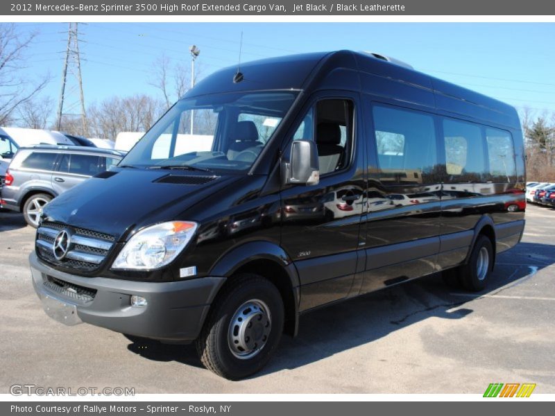 Jet Black / Black Leatherette 2012 Mercedes-Benz Sprinter 3500 High Roof Extended Cargo Van