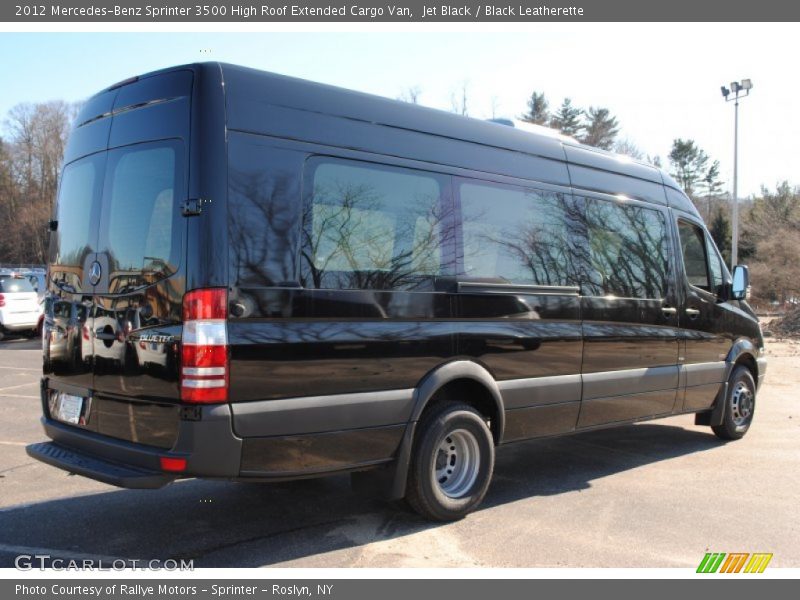 Jet Black / Black Leatherette 2012 Mercedes-Benz Sprinter 3500 High Roof Extended Cargo Van