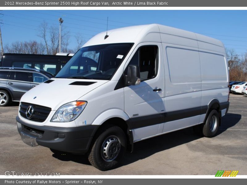 Front 3/4 View of 2012 Sprinter 2500 High Roof Cargo Van